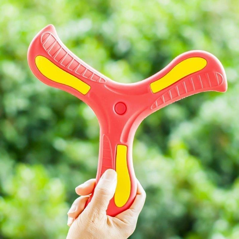 Flying Disc Toy EVA Touching Boomerang Return Dart Three-leaf Cross Hand Throw Spinner Outdoor Interactive Sports Toy