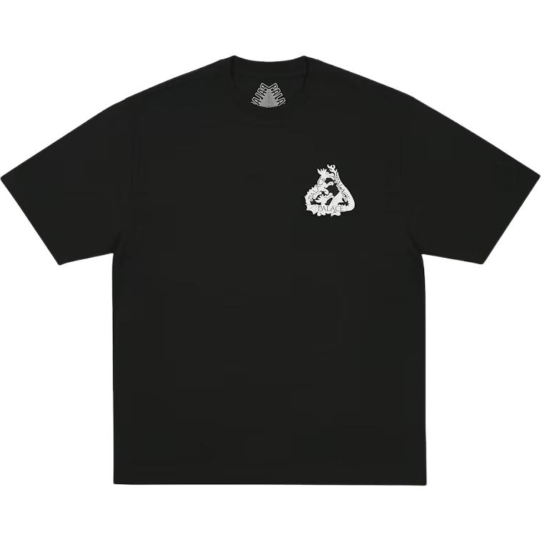 Palace Коллекция Осень/Зима 25 Tri Sorcery Футболка Свободная Удобная С коротким рукавом Унисекс Топы PAL-FW25-163