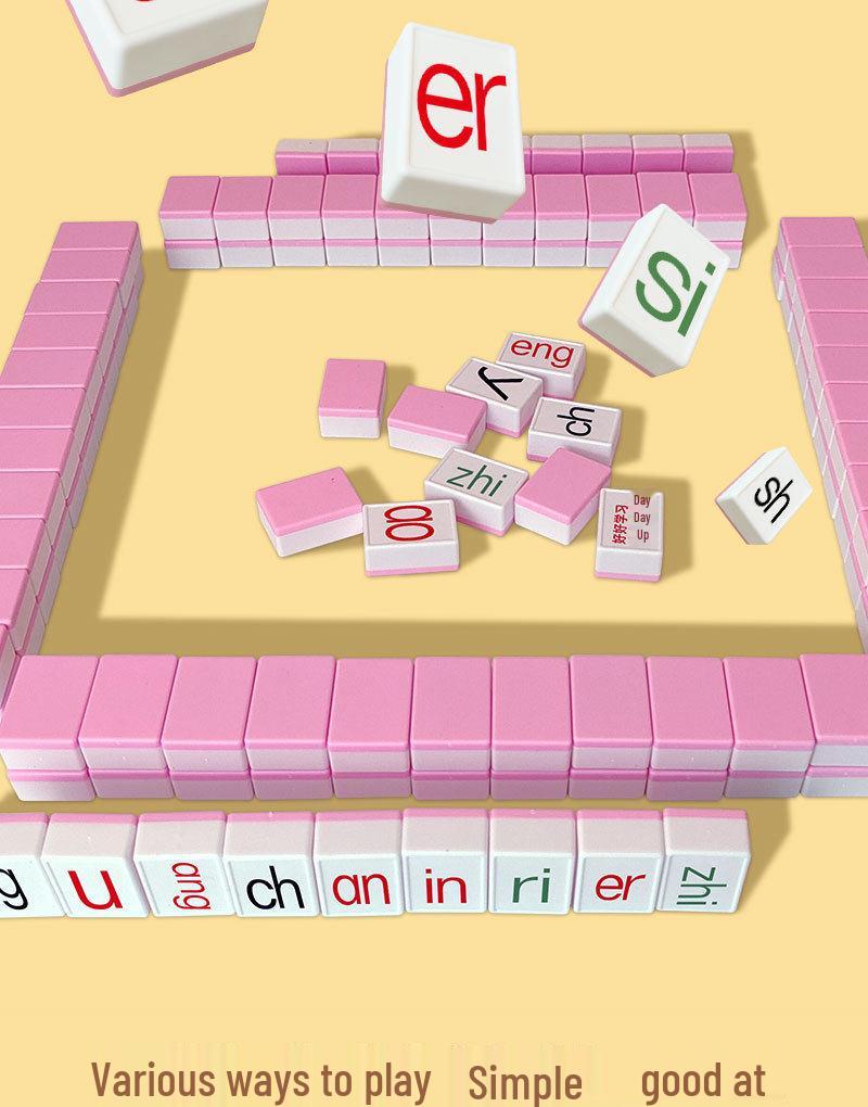 Pinyin Mahjong Tiles & Cards: Early Childhood Educational Learning Toy