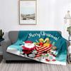 Home Decoration Plush Throw Sofa Blanket Bedspread Bed Fluffy Soft Blankets Decor Plaid Modern Halloween Merry Christmas Winter