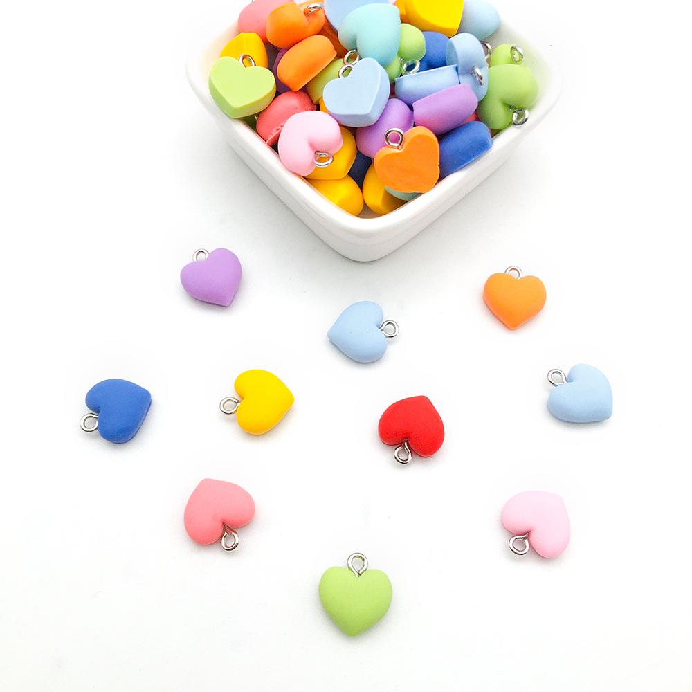 Resin Duck Mushroom Donut Bear Pendant DIY Earrings Keychain Accessories