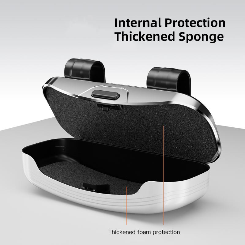 Car Sun Visor Glasses Case Holder Protective Organizer For Jeep Grand Cherokee Wrangler JK Gladiator Compass Renegade Wagoneer AJO1