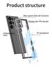 Чехол для Samsung S23 Ultra Anti-Fall с прозрачным корпусом для ПК и задней панелью HD