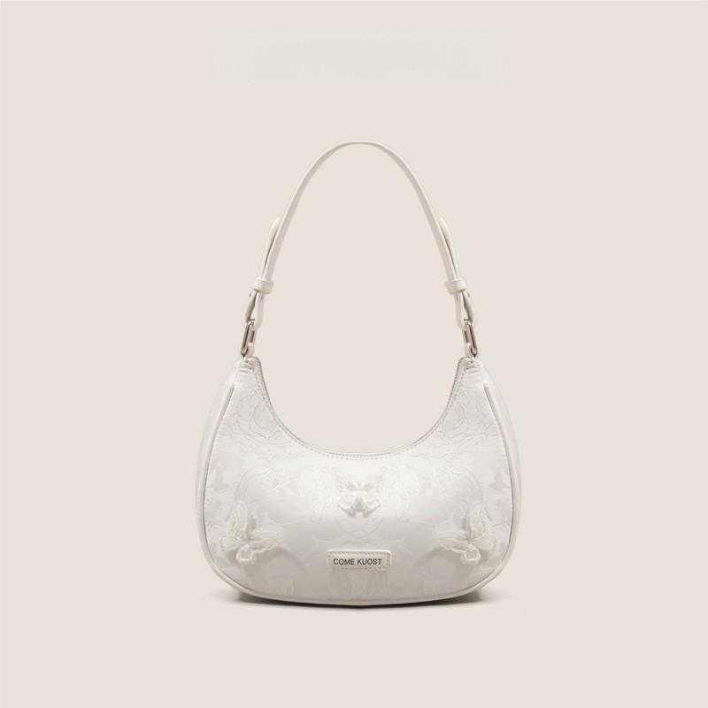 Harajuku Sweet Butterfly Appliqué Crescent Handbag Women  Luxe Design Shoulder Bag Ladies Daily Portable Underarm Purse Y2K 2025