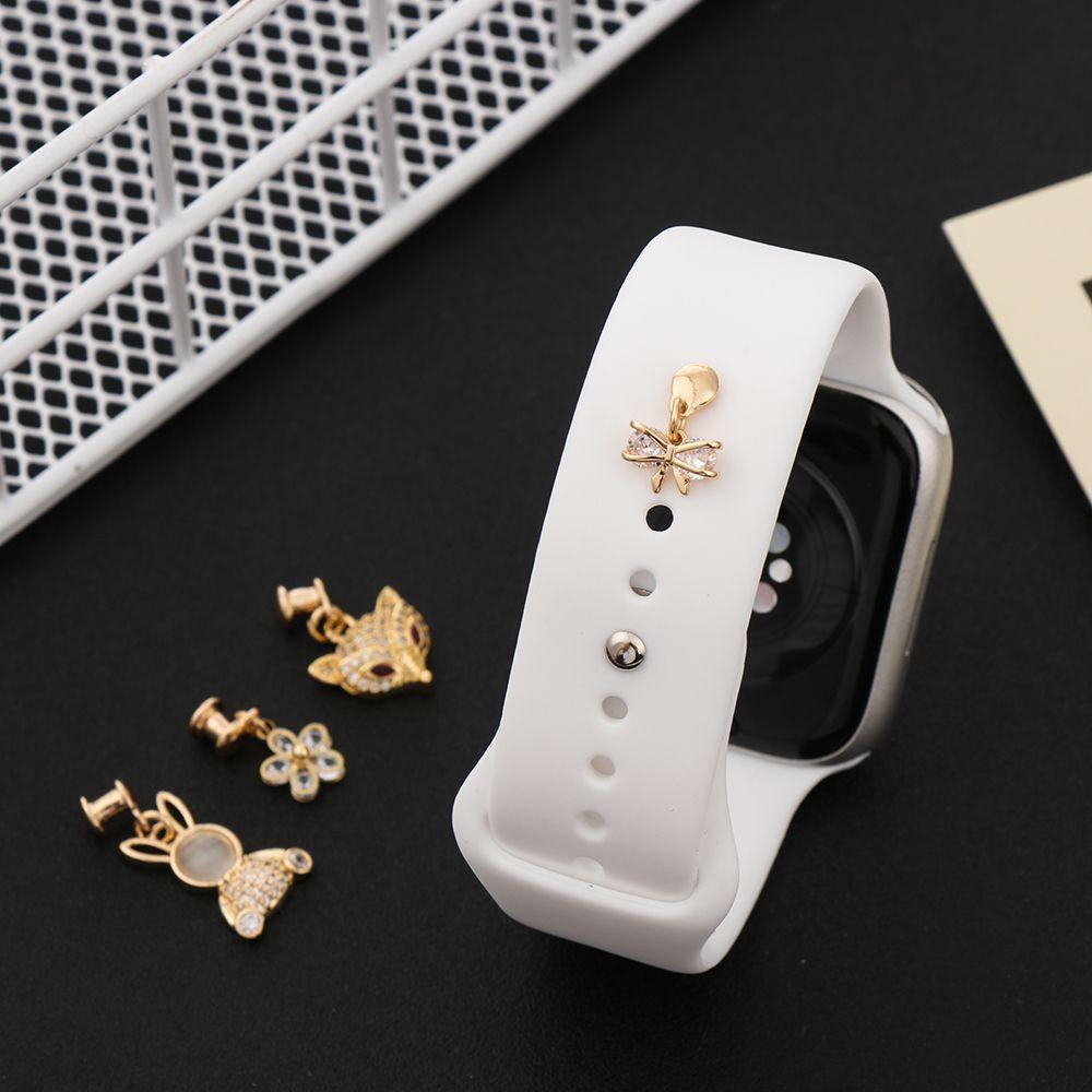 Diamond Accessories Personalized For iwatch Silicone Pendant For Apple Watch Strap Decorative