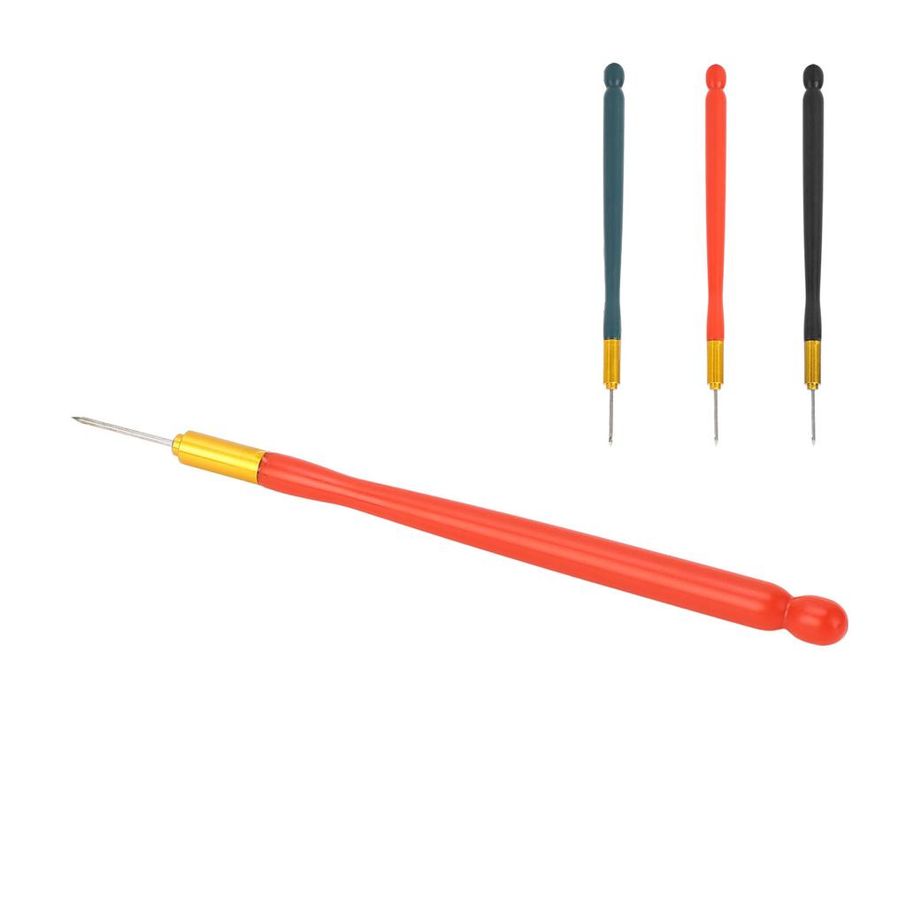 Крючок для вышивки крючком с пластиковой ручкой, многофункциональный инструмент для вышивки крючком и бисером