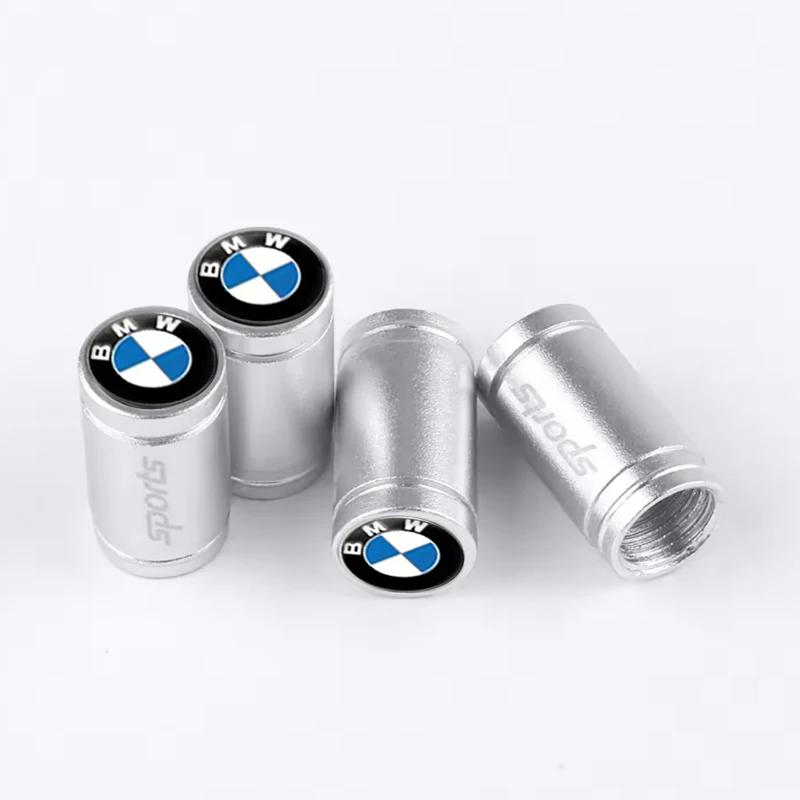 4Pcs Aluminum Car Wheel Tire Valve Caps Tyre Rim Stem Covers Airdust Waterproof For BMW M X1 X3 X5 M5 M3 E46 E52 E53 E60 E61 E62 AJ6