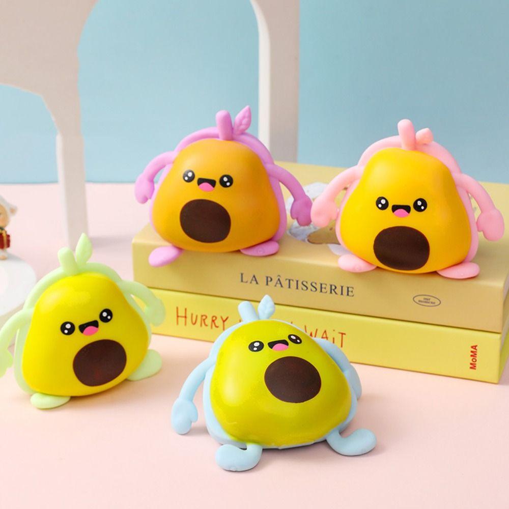 TPR Avocados Squeeze Toys Kneading Fruit Sensory Ball Birthday Kids Gift