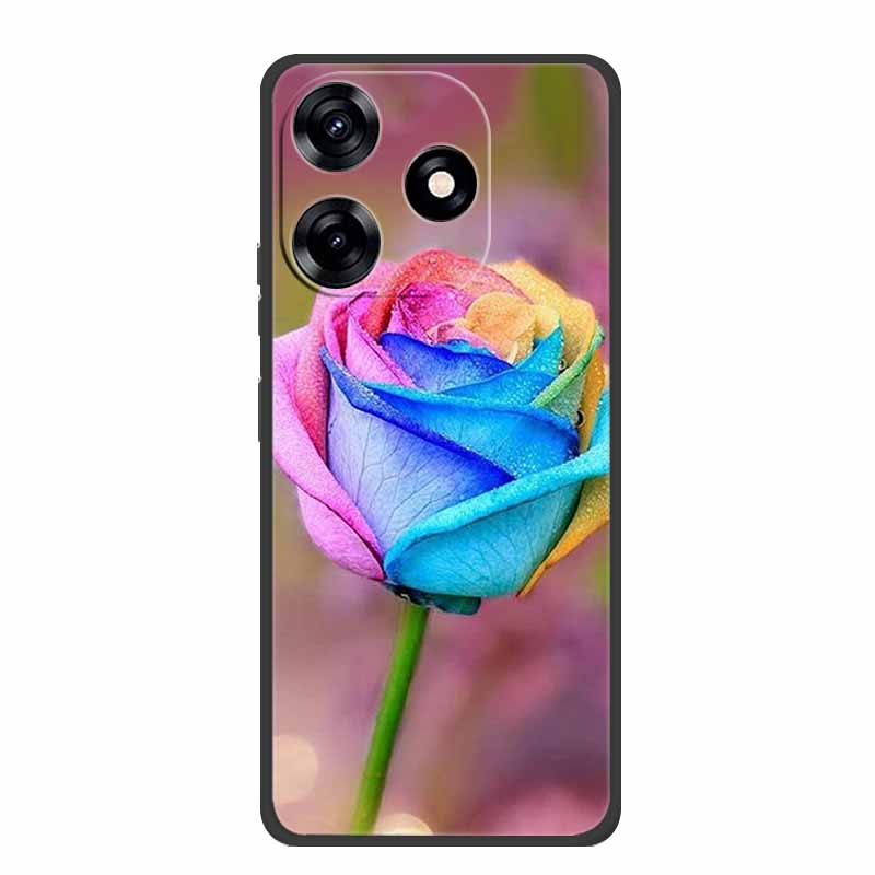Чехол для телефона ZTE Blade V50 Дизайн 4G Задняя крышка Чехол Ударопрочный Черный Силикон Мягкий Чехол-бампер Для ZTE Blade V50 Умный чехол Funda