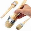 Long Artist Brush 20-50mm Paint Brush Tools Chalk Oil Painting Brush Wooden Handle Round Bristle