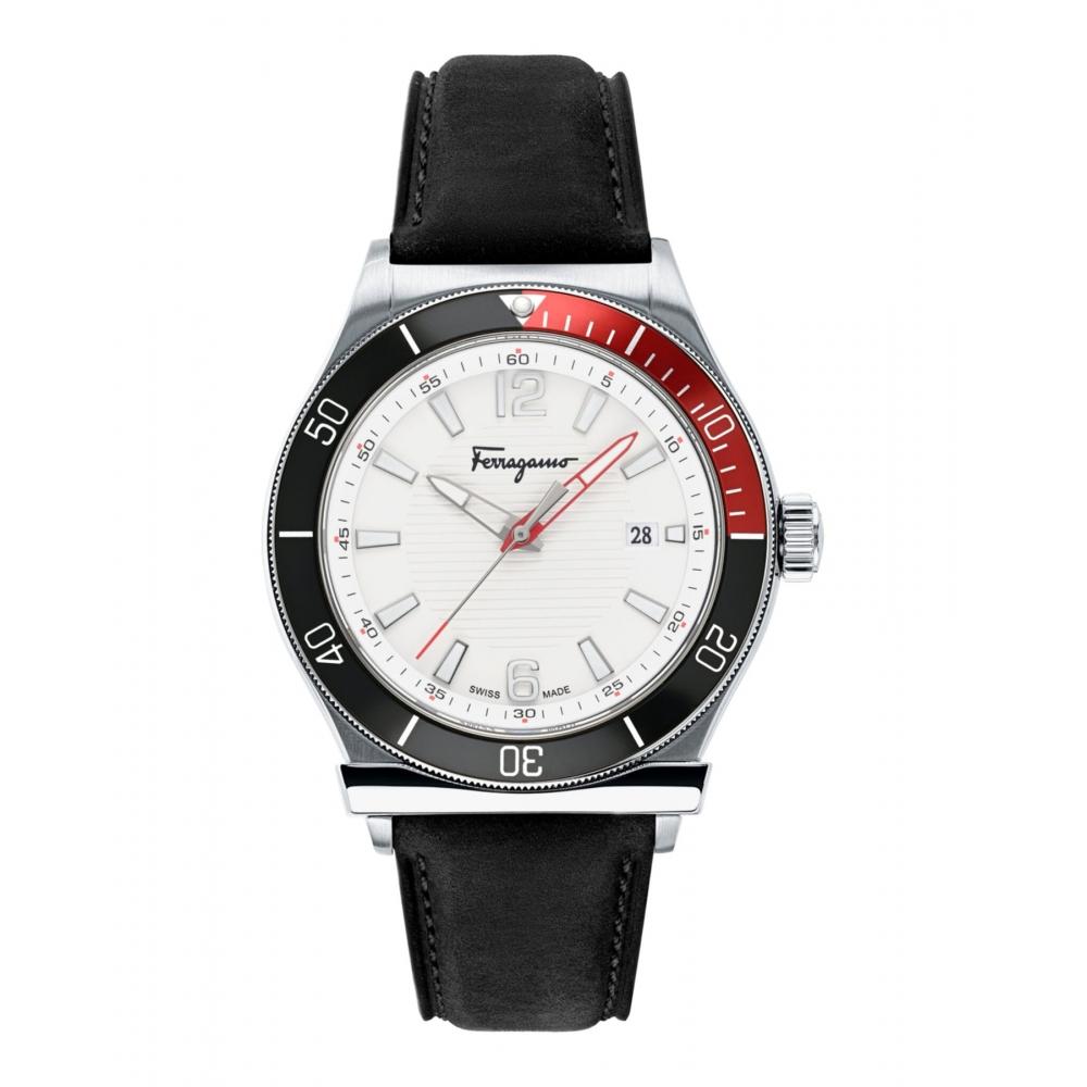 Salvatore Ferragamo 1898 Sport Strap Watch Blue Ip Yellow Gold Blue Sfyk00220