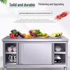 Stainless Steel Kitchen Work Table with Storage