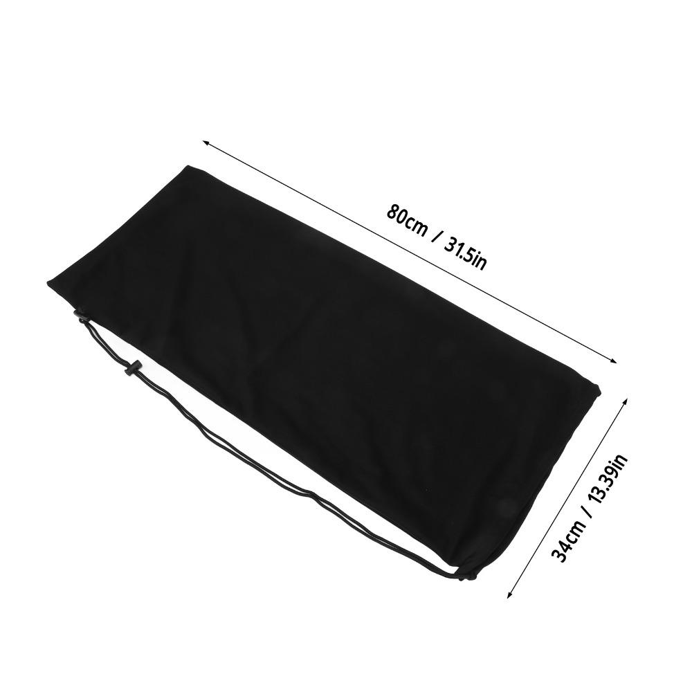 Velvet Cloth Tennis Racket Storage Bag Adjustable Shoulder Strap Black Tennis Racket Bag Soft Supple Tennis Racquet Bag