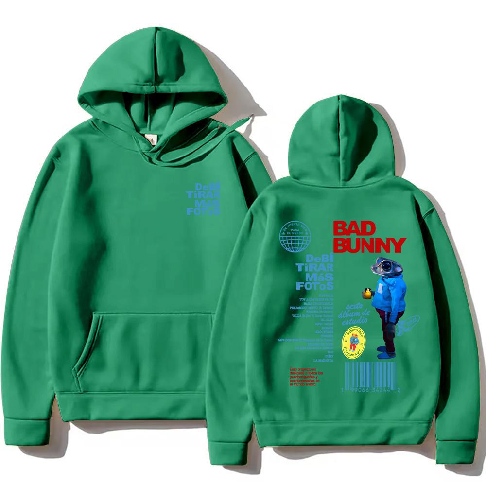 Bad Bunny DTMF Надо было сделать больше фотографий Графические худи Новый альбом Модные пуловеры Осень Женские Мужские Y2K Толстовки с длинным рукавом Свободные