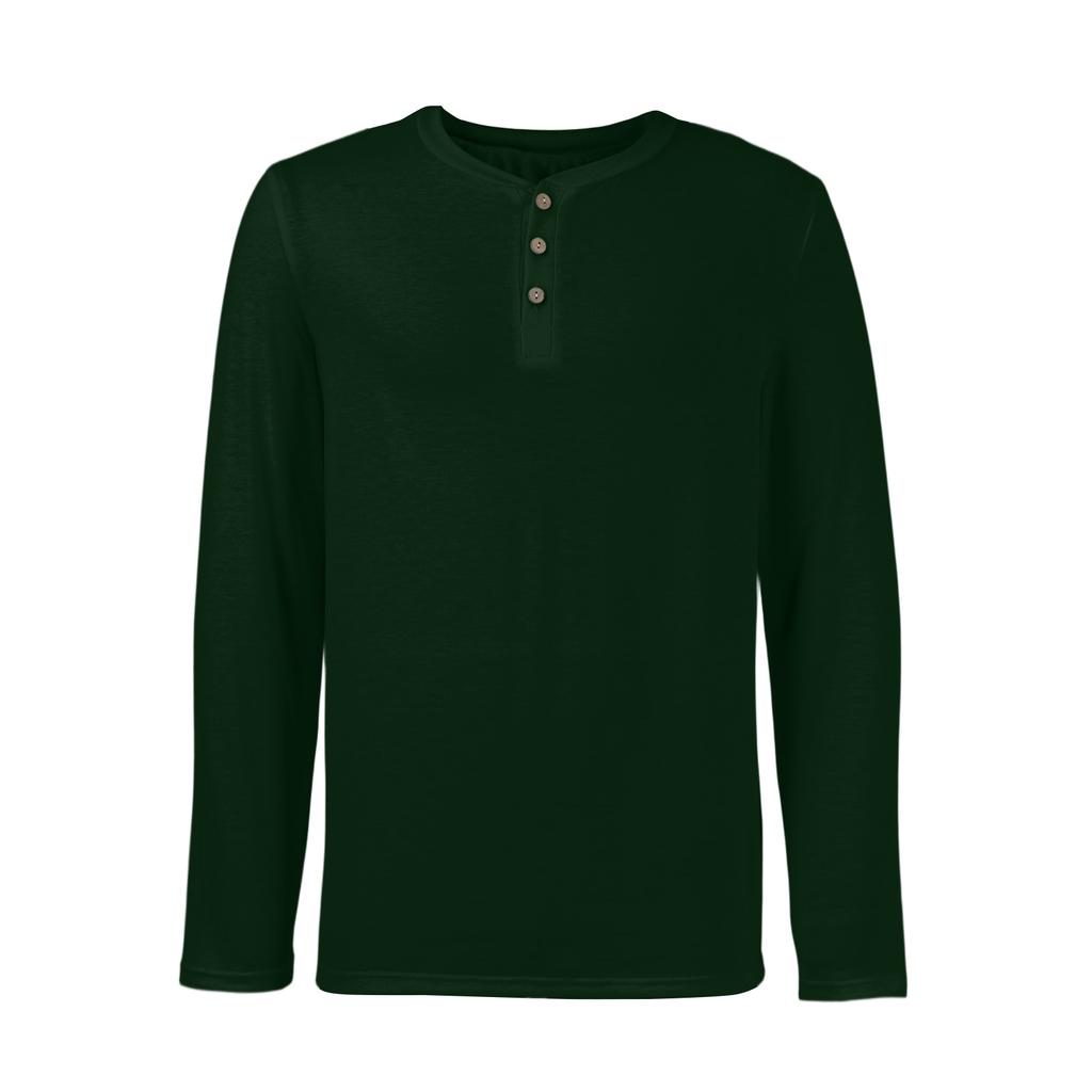 Мужской повседневный однотонный оверсайз топ с длинным рукавом