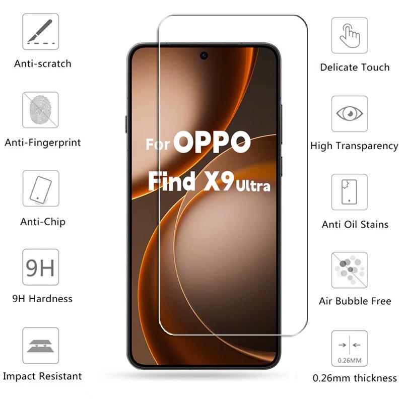 Полное Закаленное Стекло для OPPO Find X9 Ultra Защитное Стекло для Экрана Find X9 Ultra Защитная Пленка для Телефона OPPO Find X9 Ultra