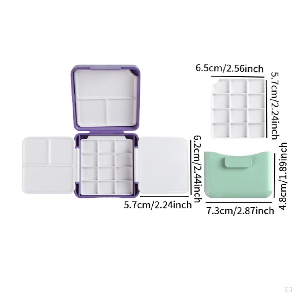 Палитра для акварели, коробка с красками, пустая для профессионалов-новичков с мойкой для кистей, поддон для смешивания гуаши