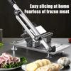 304 Stainless Steel Food Slicer Household Manual Frozen Meat Slicer Beef and Mutton Roll Quickly Slice for Cooking of BBQ HotPot