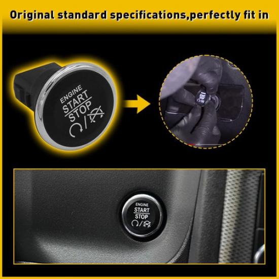 Push To Engine Start Stop Button Switch For 2009-13 Jeep Grand Cherokee Chrysler