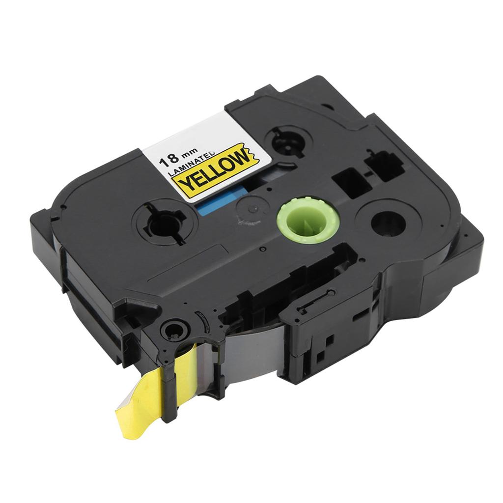 18mm X 8m Label Maker PET Laminated Label Tape Fit for Label Printer PT E100B