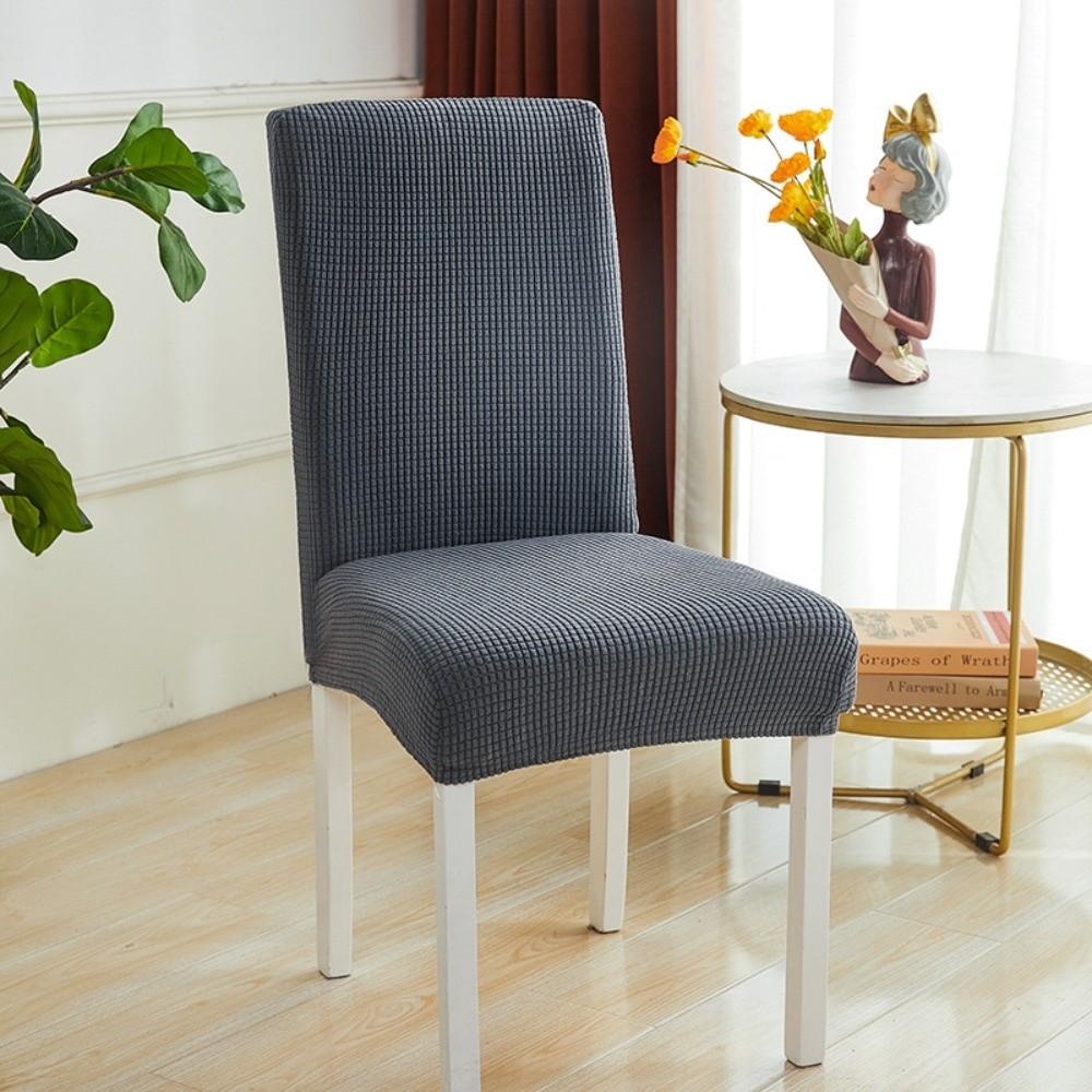 High Elastic Seat Cover Plain Color Stool Cover Dining Chair Cover Wedding Banquet
