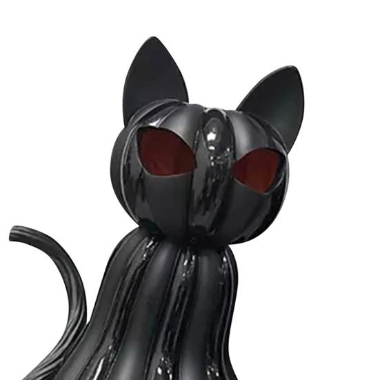 Фигурка черного кота Хэллоуин настольное украшение смола статуэтка кота