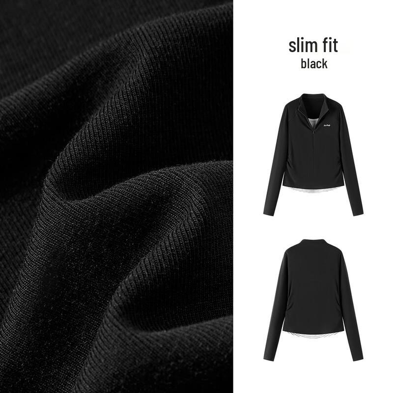 Женская термофутболка Semir с длинным рукавом, приталенная, под горло