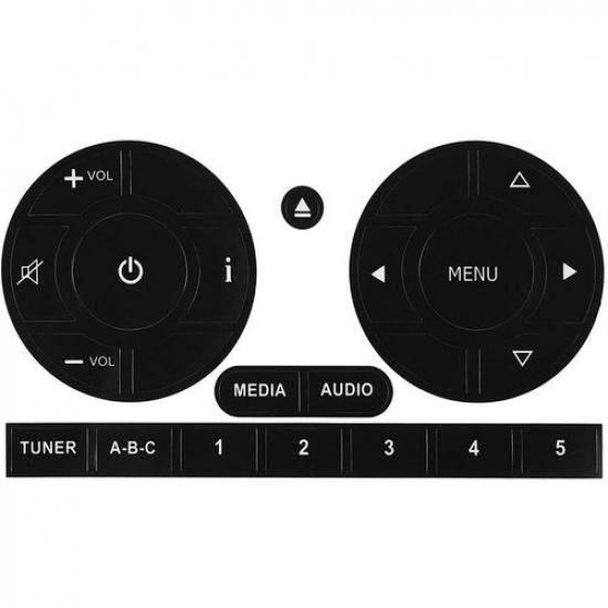 Car Radio Stereo Worn Peeling Button Kit Decals Stickers For Fiat 500 2011-2016