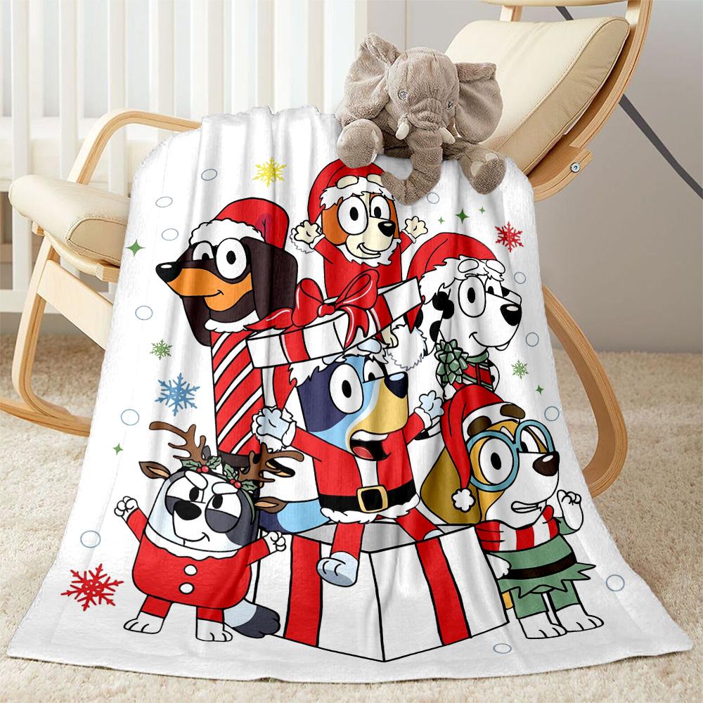 Bluey Friends Adventure Blanket Ultra-Soft Perfect for Office Chair Couch Chair for All Seasons Warmthful Decor Gift for Travel Home Birthdays