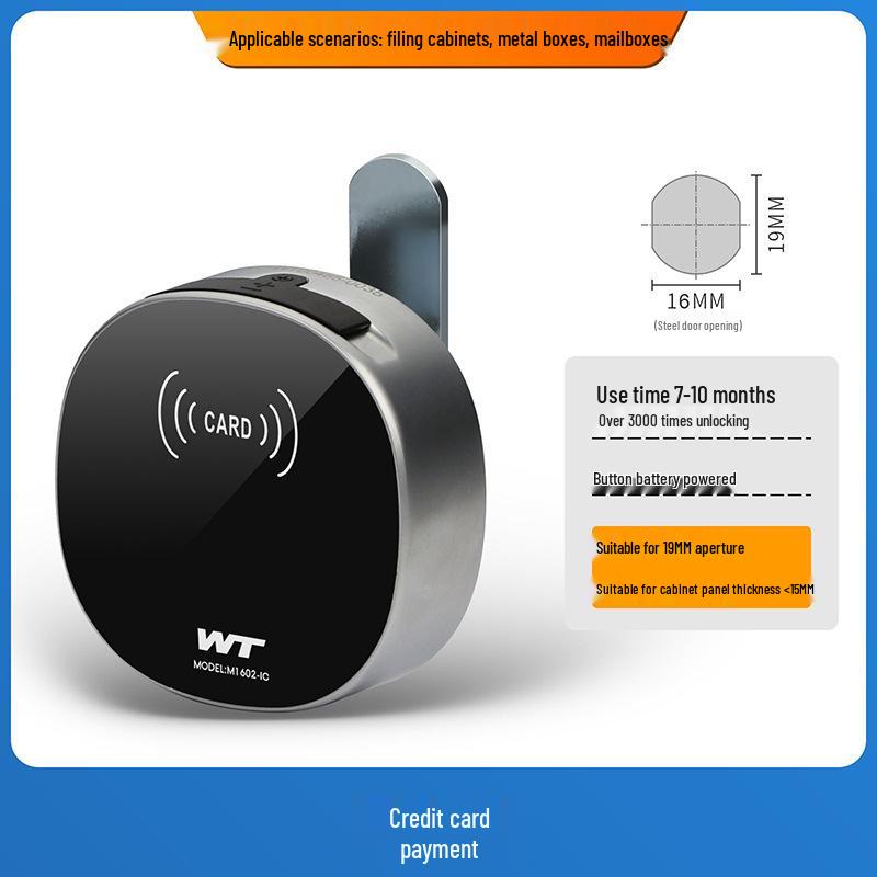 Умный Bluetooth Замок для Ящика с Отпечатком Пальца - Пароль и Трехсторонний Замок для Стола, Шкафа или Почтового Ящика
