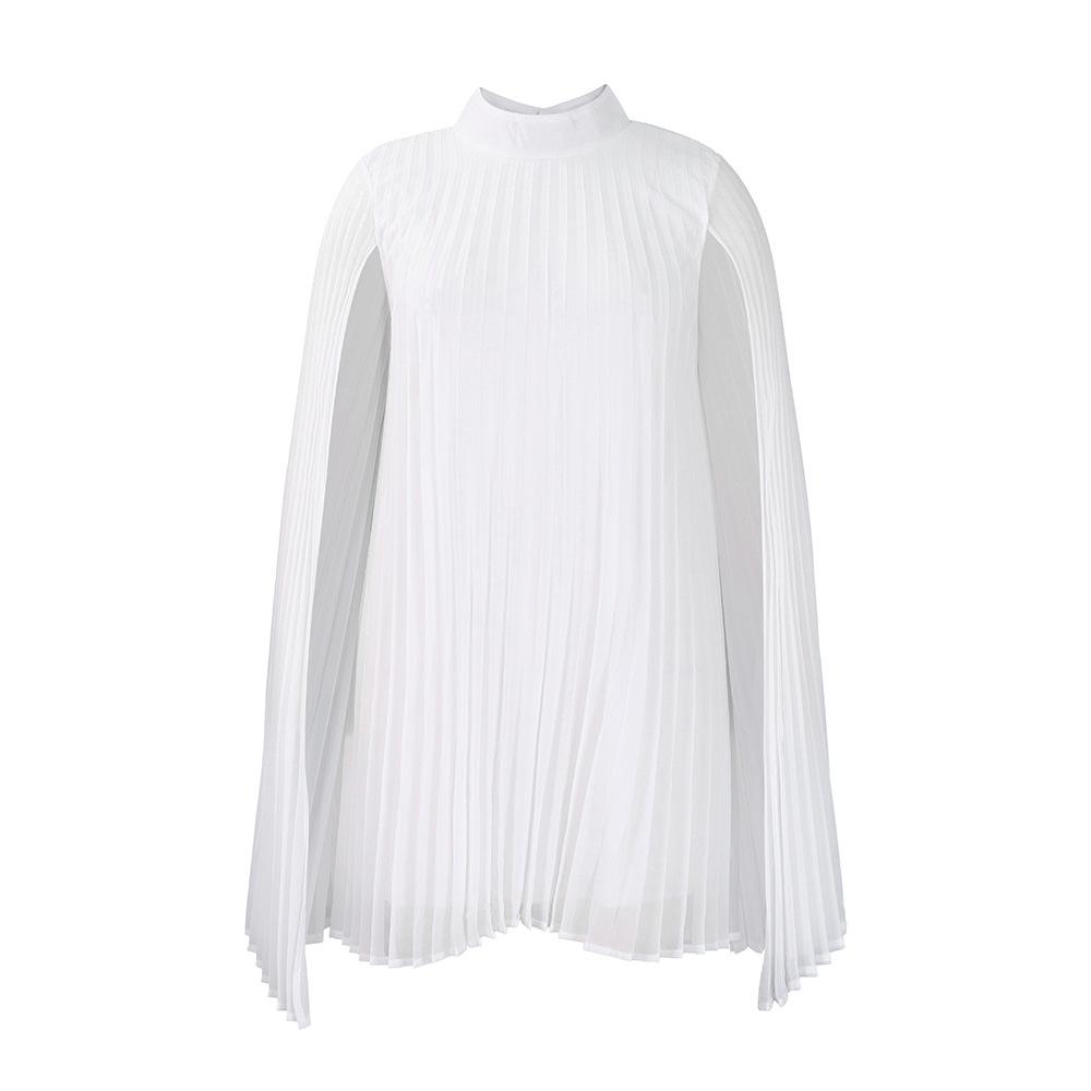 D400 Женское модное платье 2023 года из шифона с рукавами «летучая мышь», больших размеров