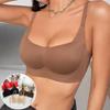 Sexy Seamless Push-up Half Cup Bra Without Steel Ring Thin Prevent Sagging Bra