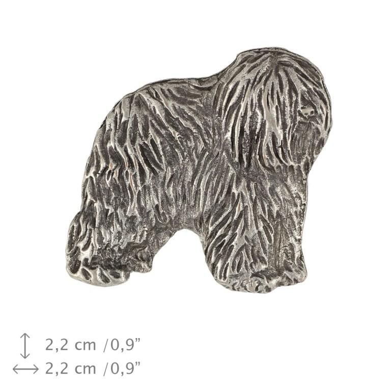 Polish Lowland Sheepdog, PON, Valee Sheepdog - Dog brooch in a gift box, elegant pin, lapel pin for Art-Dog brand jacket