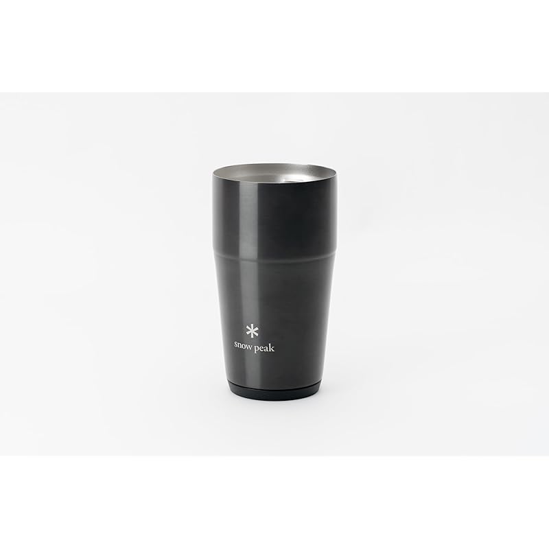 Термокружка Snow Peak 470 Luster Black, Для кемпинга, Для улицы, С вакуумной изоляцией, Сохраняет напитки холодными и горячими, Цвет ограниченной серии