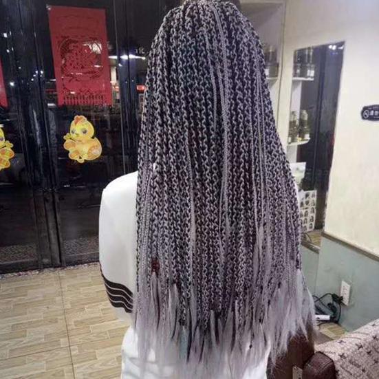 Градиентный цветной парик для женщин, плетеное наращивание волос для клуба