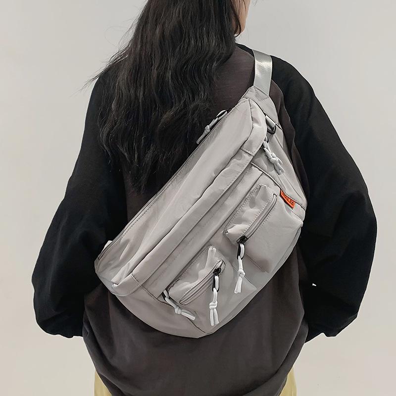 Customer Order 2025 New Autumn and Winter Functional Wind Couple Shoulder Backpack Men's Retro Fanny Pack Locomotive Cycling Bag Messenger Bag