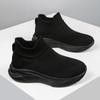 Women's High Top Socks, Sports Shoes, Solid Color Knitted Sleeves, Breathable Outdoor Walking Sports Shoes
