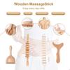100% Nature Wooden Therapy Massage Pain Relief Anti Cellulite Body Slimmling Lift Gua Sha Relaxation Tools Oil Care Massager