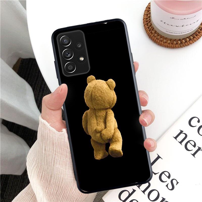 Чехол для телефона с изображением плюшевого мишки и пива для Samsung Galaxy A35 A55 A54 A15 A25 A05s A05 A22 A24 A52 A33 A34 M34 M14 M54 M23