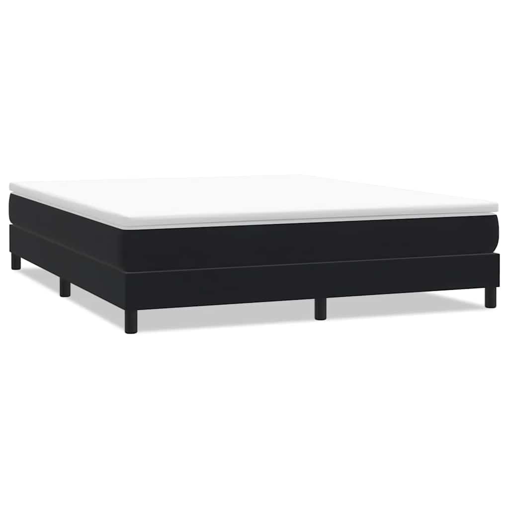 Box Spring Bed Without Mattress Black 180 x 220 cm Velvet