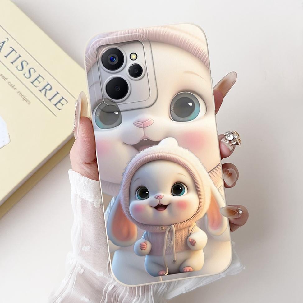 Для Realme 10 5G Китай RMX3663 Чехол Для Realme 10 5G Чехол Силиконовый Роскошный Модный Цветы Кавайный Милый Кот Ударопрочный Чехол для Телефона