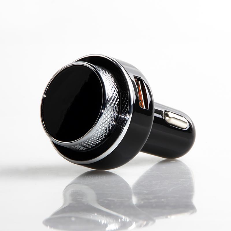 VAORLO Автомобильное зарядное устройство Bluetooth QC3.0 Зарядное устройство с двумя USB-портами Быстрая зарядка с FM-передатчиком MP3-плеер TF-карта Автомобильный комплект Автомобильное зарядное устройство для телефона