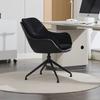 Household Office Chair, Faux Leather Armchair, Deep-Seat Vanity Chair – Ideal for Living Room & Bedroom