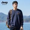 Мужская свободная толстовка JEEP SPIRIT с круглым вырезом и надписью