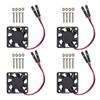 4PCS Raspberry Pi Brushless CPU Cooling Fan Heatsink Cooler Radiator 3.3V 5V for Raspberry Pi4 Pi3 B+, Pi 3, Pi 2, Pi 1 B+