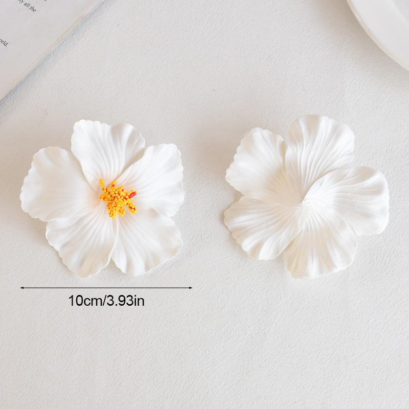 5/10 шт. Гавайский цветок гибискуса Летний тропический пляж Украшение стола для вечеринки по случаю дня рождения DIY Декор для волос Свадебные искусственные цветы