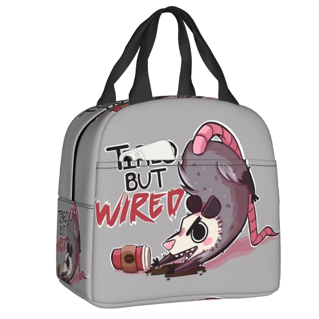 Opossum Screm Изолированная сумка для обеда для кемпинга, путешествий, животных, домашних животных, многоразовая термосумка для обеда для женщин и детей