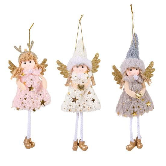 Рождественское украшение на елку Олень Ангел Кукла Дизайн Подвесное украшение Вечеринка Дом