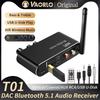 DAC Bluetooth 5.1 Audio Receiver U-Disk 3.5MM AUX RCA Optical Coaxial Hifi Stereo Wireless Adapter Digital To Analog Converter