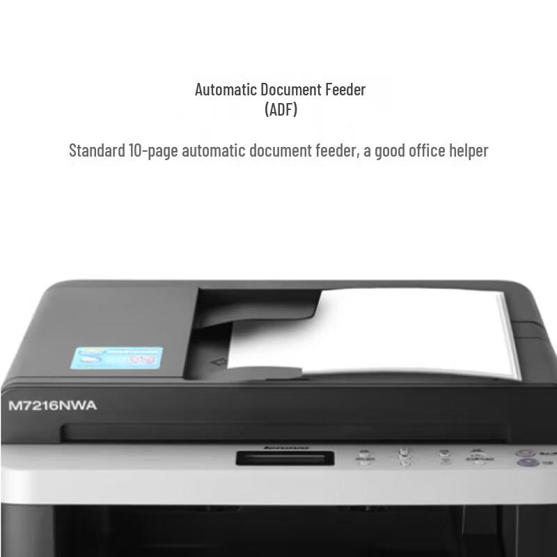Lenovo M7216NWA B&W Laser All-in-One Printer CN plug (adapter included)
